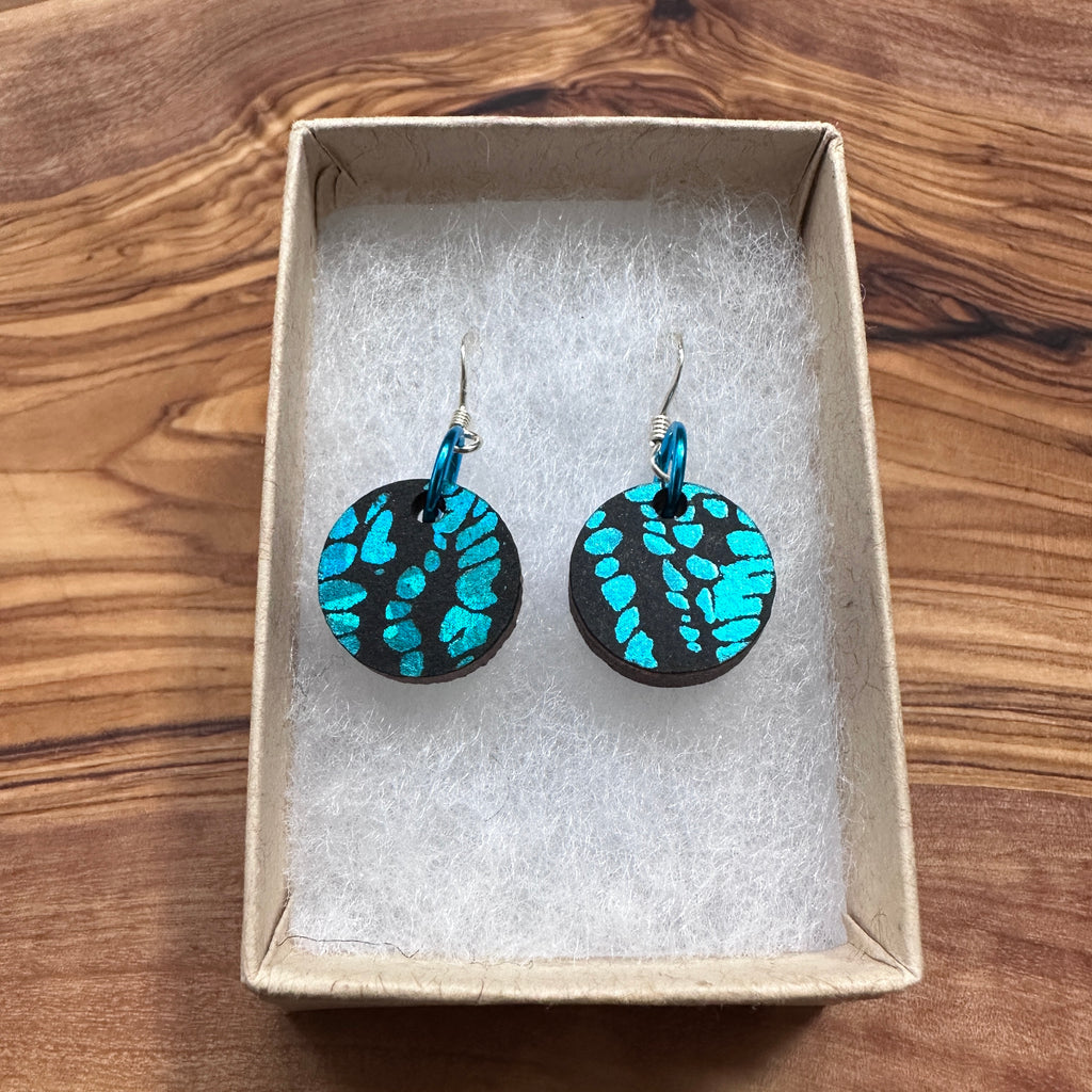 Wooden Circle Earrings