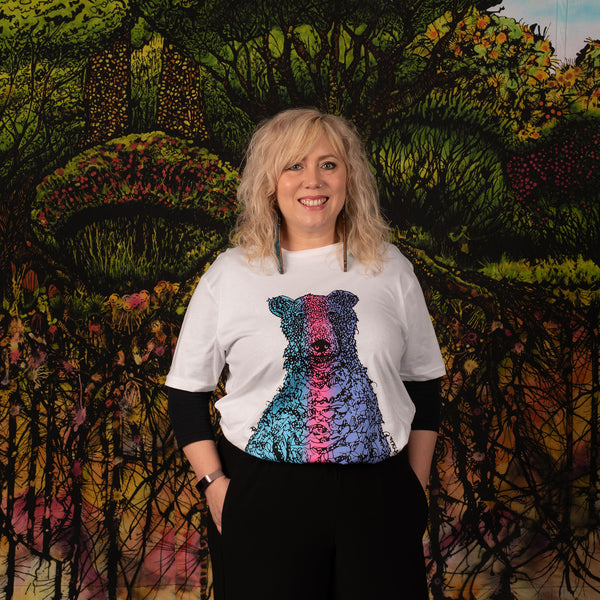 Organic cotton t-shirt "Blueberry Bear"