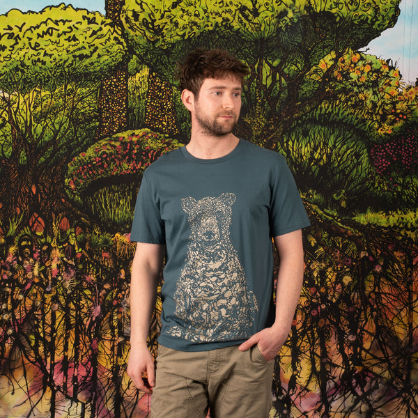 Organic cotton t-shirt “Blueberry Bear”