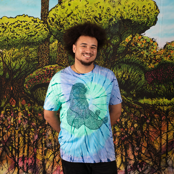 Organic cotton tie dye t-shirt "Harry Otter"