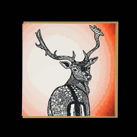 "Wild Warrior #7" Greetings Card